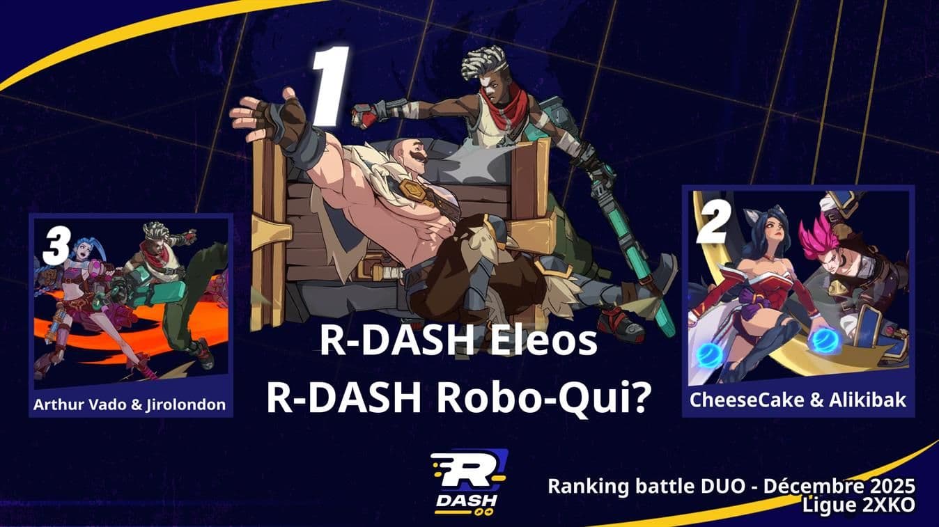 Top 3 2XKO — tournoi en duo — Ranking Battle Décembre 2025
