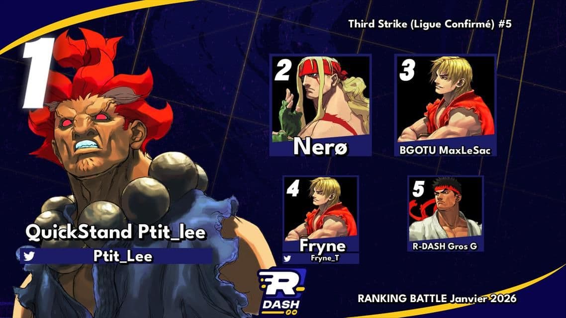 Top 5 Third Strike #5 — Ranking Battle Janvier 2026 