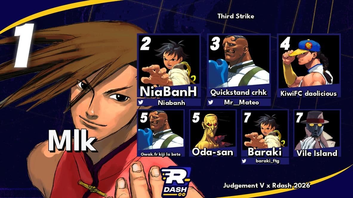 Top 8 Street Fighter III: Third Strike — solo —  Judgement V x Ranking Battle Mars 2026 
