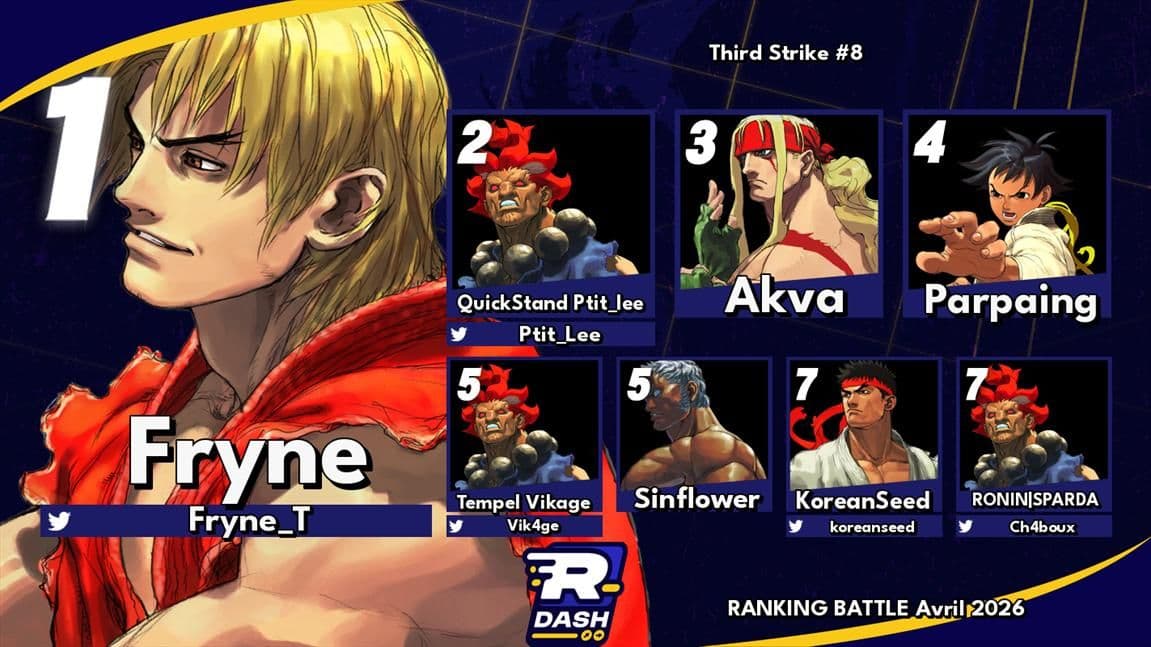 Top 8 Third Strike #8 — Ranking Battle Avril 2026 