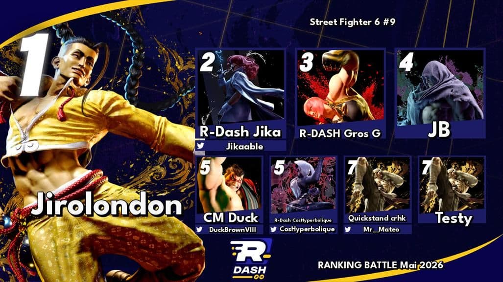 Top 8 Street Fighter 6 #9 — Ranking Battle Mai 2026 