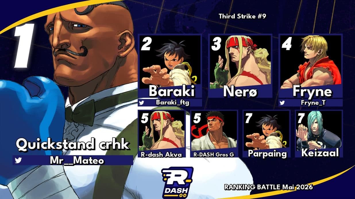 Top 8 Third Strike #9 — Ranking Battle Mai 2026 